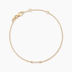 Bracelet Carmelia Plaqu&eacute; Or Jaune Oxyde De Zirconium - Bracelets Femme | Histoire d&rsquo;Or