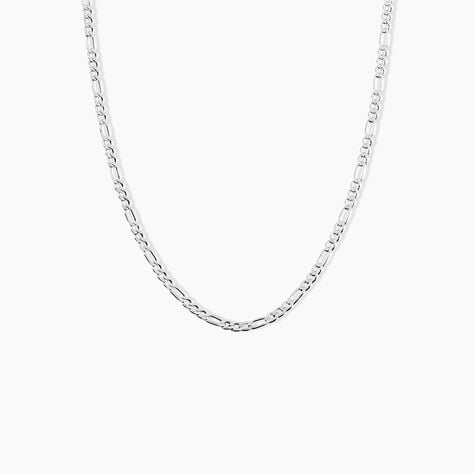 Collie Maille Vivian Argent Blanc - Chaines Homme | Histoire d&rsquo;Or