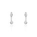 Bijoux D'oreilles Abha Argent Blanc Oxyde De Zirconium - Boucles d'oreilles fantaisie Femme | Histoire d’Or