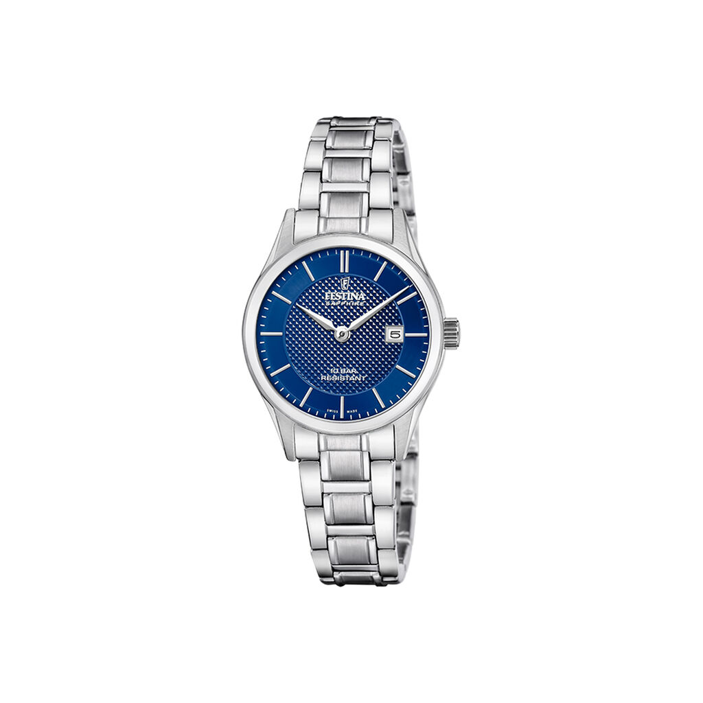 Montre Festina Swiss Made 29 Bleu - Nouveautés montres Femme | Histoire d’Or