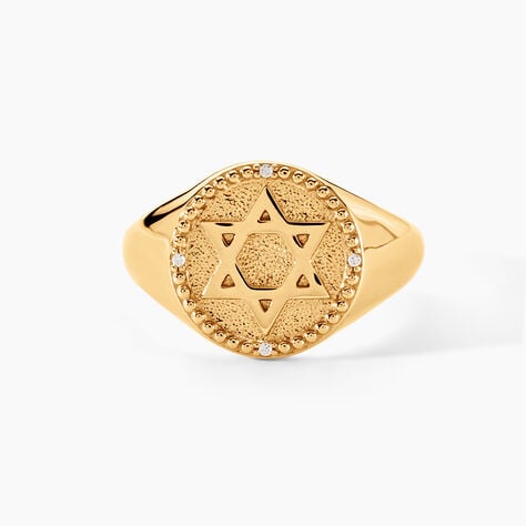 Chevali&egrave;re Eimhin Or Jaune Oxyde De Zirconium - Bagues de fian&ccedil;ailles Homme | Histoire d&rsquo;Or