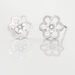 Boucles D'oreilles Puces Philine Fleur Or Blanc Oxyde De Zirconium - Clous d'oreilles Femme | Histoire d’Or