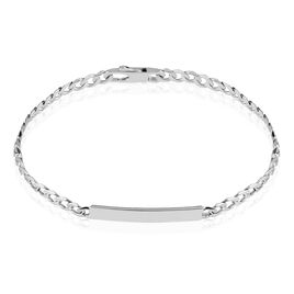 Bracelet Identité Casper Argent Blanc - Bracelets fantaisie Femme | Histoire d’Or