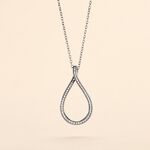 Collier Netta Argent Blanc Oxyde De Zirconium - Colliers fantaisie Femme | Histoire d&rsquo;Or