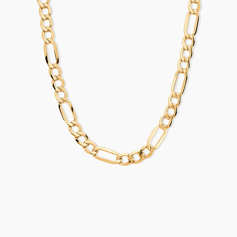 Collier Or Jaune Maille Alternée - Chaines Homme | Histoire d’Or