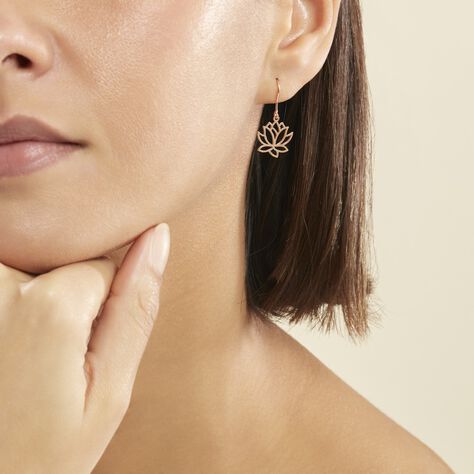 Boucles D'oreilles Pendantes Rosita Argent Rose - Boucles d'oreilles fantaisie Femme | Histoire d’Or