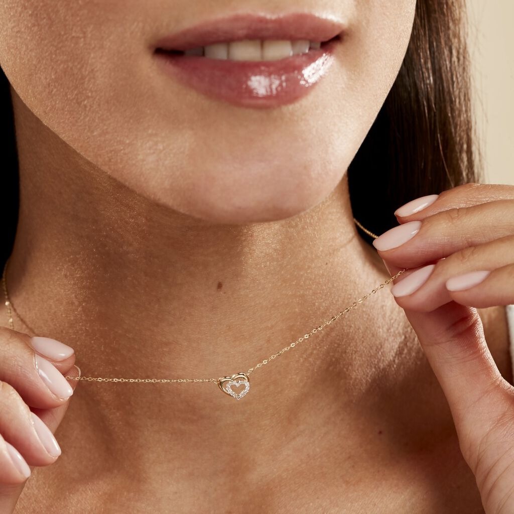 Collier Constancia Or Jaune Oxyde De Zirconium - Colliers Femme | Histoire d’Or