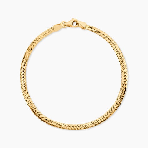 Bracelet Or Jaune Izel Maille Anglaise - Bracelets cha&icirc;ne Femme | Histoire d&rsquo;Or