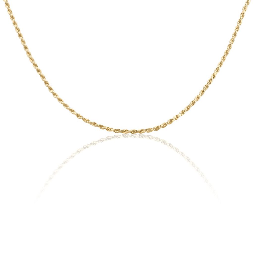 Collier Azelys Plaqu&eacute; Or Jaune - Chaines Femme | Histoire d&rsquo;Or