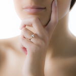 Bague Lily Or Jaune Aigue Marine - Bagues solitaires Femme | Histoire d&rsquo;Or