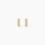 Boucles D'Oreilles Puces Emerica Plaqu&eacute; Or Jaune Oxyde De Zirconium - Boucles d'oreilles fantaisie Femme | Histoire d&rsquo;Or