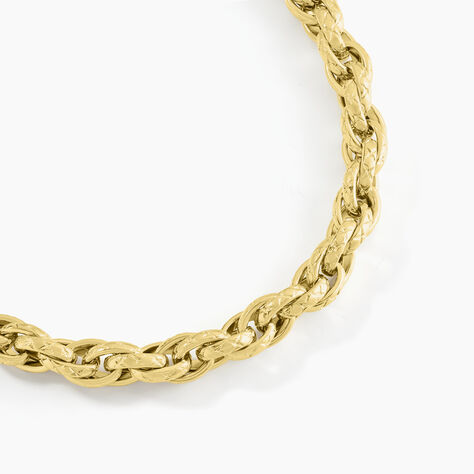 Collier Santa Cruz Acier Jaune - Ras de cou Femme | Histoire d’Or