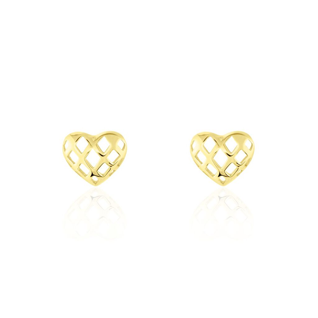 Boucles D'oreilles Puces Or Jaune Cicolluis - Clous d'oreilles Femme | Histoire d’Or