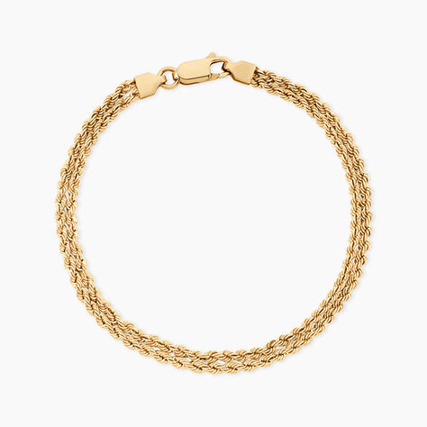 Bracelet Cordelia Argent Dor&eacute; A L'Or 750/1000 - Bijoux sans pierre Femme | Histoire d&rsquo;Or