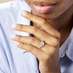 Bague Solitaire Maggy Argent Blanc Oxyde De Zirconium - Bagues solitaires Femme | Histoire d&rsquo;Or