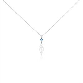 Collier Yalina Argent Blanc Pierre De Synthese - Colliers Plume Femme | Histoire d’Or