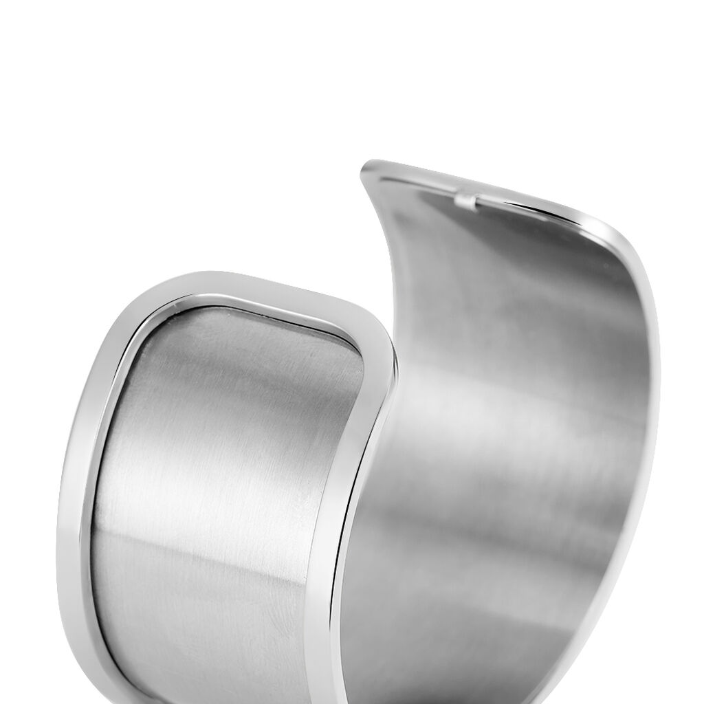 Bracelet Jonc Melvyna Acier Blanc Pierre De Synthese - Bracelets joncs Femme | Histoire d’Or