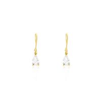 Boucles D'oreilles Puces Kalyne Or Jaune Oxyde De Zirconium