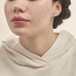 Boucles D'oreilles Puces Dolene Or Blanc Diamant - Clous d'oreilles Femme | Histoire d&rsquo;Or