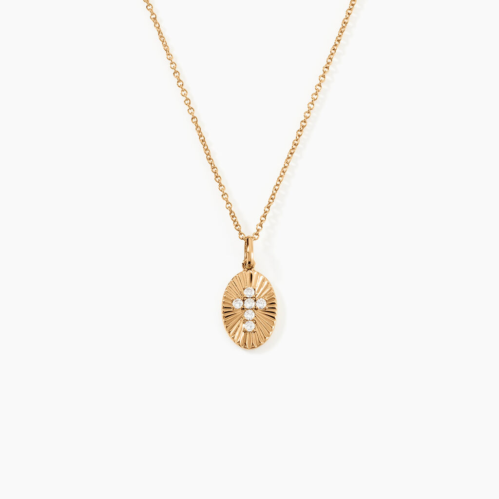 Collier Embrasement Plaqué Or Jaune Oxyde De Zirconium - Colliers Femme | Histoire d’Or