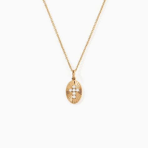 Collier Embrasement Plaqué Or Jaune Oxyde De Zirconium - Colliers Femme | Histoire d’Or