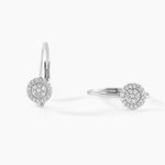 Boucles D'oreilles Pendantes Ursilla Or Blanc Diamants - Boucles d'oreilles pendantes Femme | Histoire d&rsquo;Or