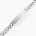 Bracelet Identit&eacute;e Casper Argent Blanc - F&ecirc;te des p&egrave;res Homme | Histoire d&rsquo;Or