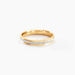 Alliance Caroline Sablee Ruban Plat Or Bicolore - Alliances Unisex | Histoire d’Or