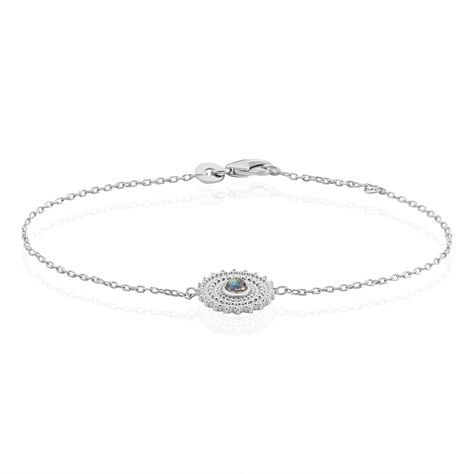 Bracelet Nyoko Argent Blanc Labradorite - Bracelets Femme | Histoire d’Or