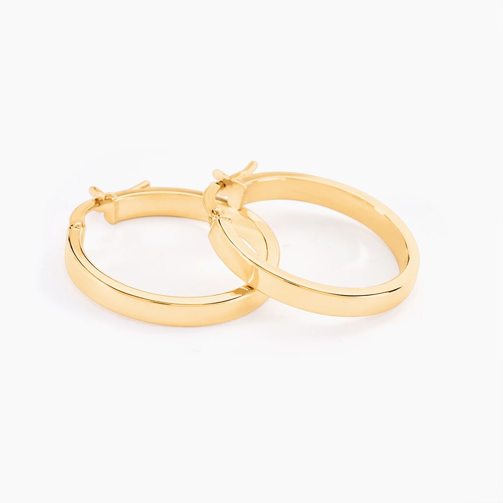 Cr&eacute;oles Cody Or Jaune - Boucles d'oreilles cr&eacute;oles Femme | Histoire d&rsquo;Or