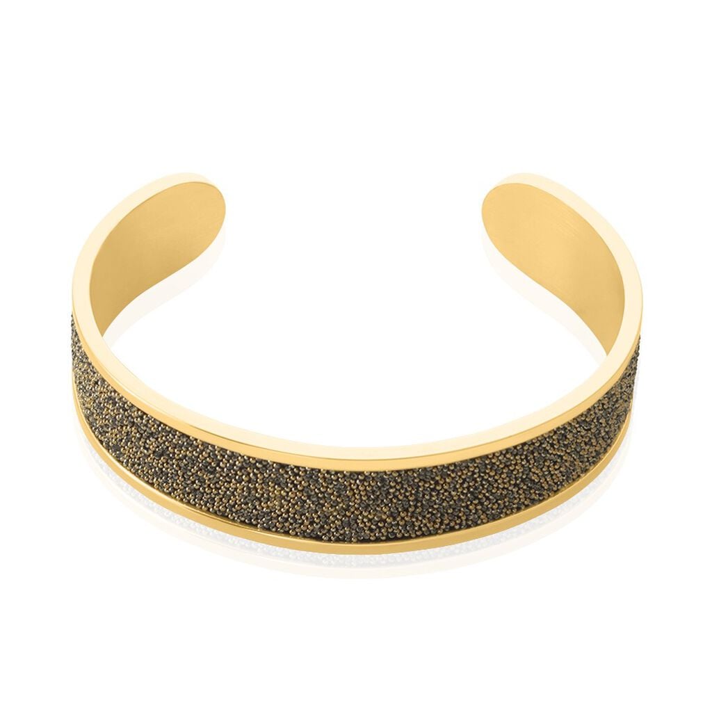 Bracelet Jonc Willis Acier Dore - Bracelets joncs Femme | Histoire d&rsquo;Or