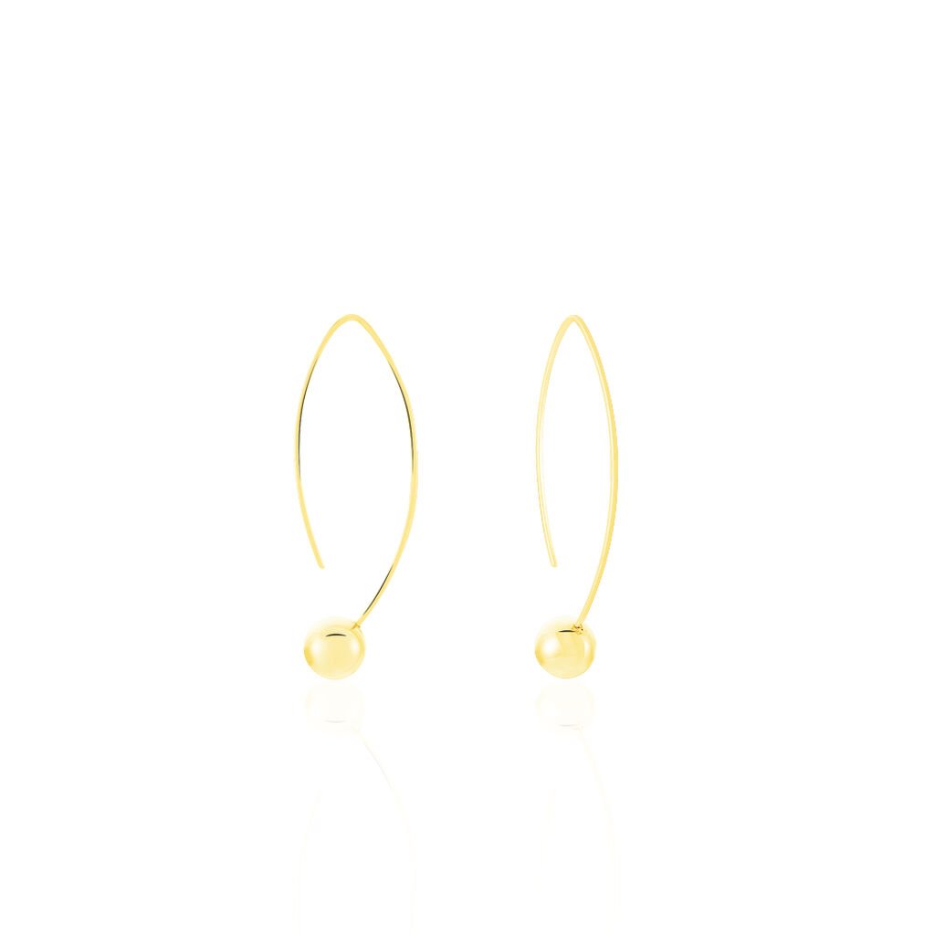 Créoles Helle Amande Or Jaune