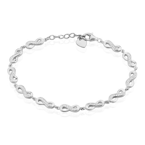 Bracelet Anka Argent Blanc Oxyde De Zirconium - Bracelets Femme | Histoire d’Or