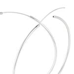 Cr&eacute;oles Argent Blanc Olympia - Boucles d'oreilles cr&eacute;oles Femme | Histoire d&rsquo;Or