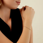 Bracelet Ajith Or Jaune Oxyde De Zirconium - Bracelets Femme | Histoire d&rsquo;Or