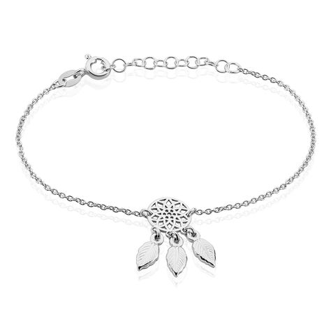 Bracelet Argent Blanc Ida - Bijoux Attrape rêves Femme | Histoire d’Or