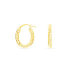 Cr&eacute;oles Udara Or Jaune - Boucles d'oreilles cr&eacute;oles Femme | Histoire d&rsquo;Or