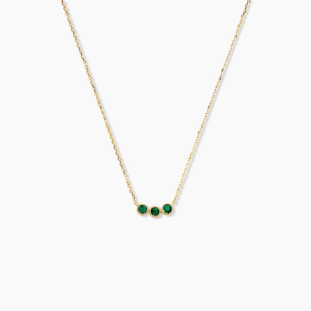Collier Maynard Or Jaune Emeraude - Colliers Femme | Histoire d&rsquo;Or