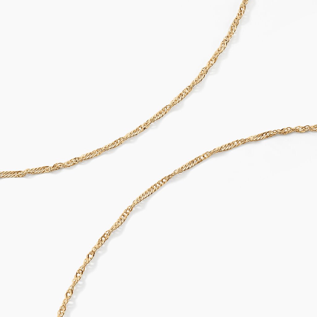 Cha&icirc;ne Imanie Maille Singapour Or Jaune - Chaines Femme | Histoire d&rsquo;Or