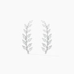 Boucles D'oreilles Grimpantes Sakira Argent Blanc Oxyde De Zirconium - Boucles d'oreilles fantaisie Femme | Histoire d&rsquo;Or