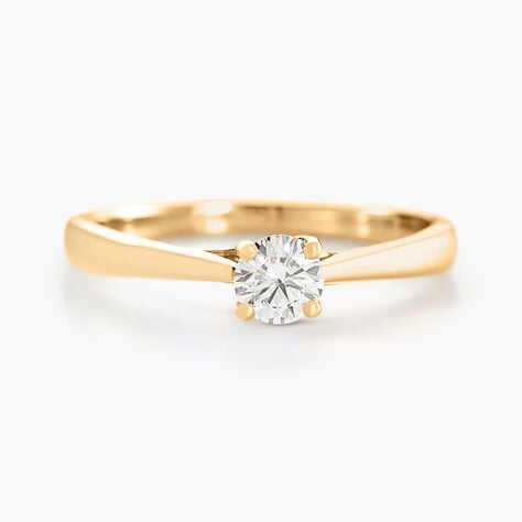 Bague Solitaire Or Jaune Aphrodite Diamant - Bagues solitaires Femme | Histoire d&rsquo;Or