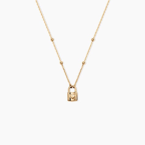 Collier Forever Plaqu&eacute; Or Jaune - Colliers fantaisie Femme | Histoire d&rsquo;Or