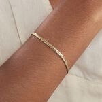 Bracelet Izel Maille Anglaise Or Jaune - Bracelets cha&icirc;ne Femme | Histoire d&rsquo;Or