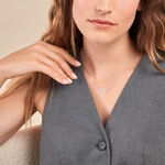 Collier Nandie Argent Blanc Oxyde De Zirconium - Colliers fantaisie Femme | Histoire d&rsquo;Or