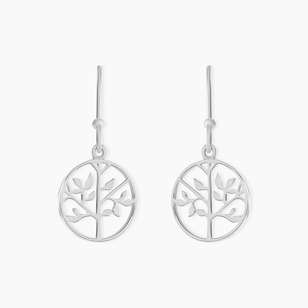 Boucles D'oreilles Pendantes Mely Argent Blanc - Boucles d'oreilles fantaisie Femme | Histoire d&rsquo;Or