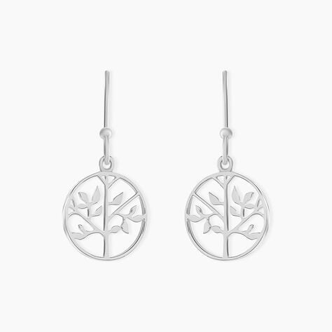 Boucles D'oreilles Pendantes Mely Argent Blanc - Boucles d'oreilles fantaisie Femme | Histoire d&rsquo;Or