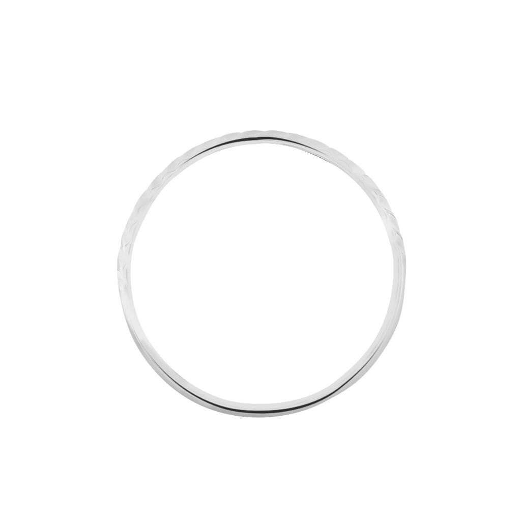 Alliance Calista Diamantee Demi Jonc Classique Or Blanc - Alliances Femme | Histoire d’Or