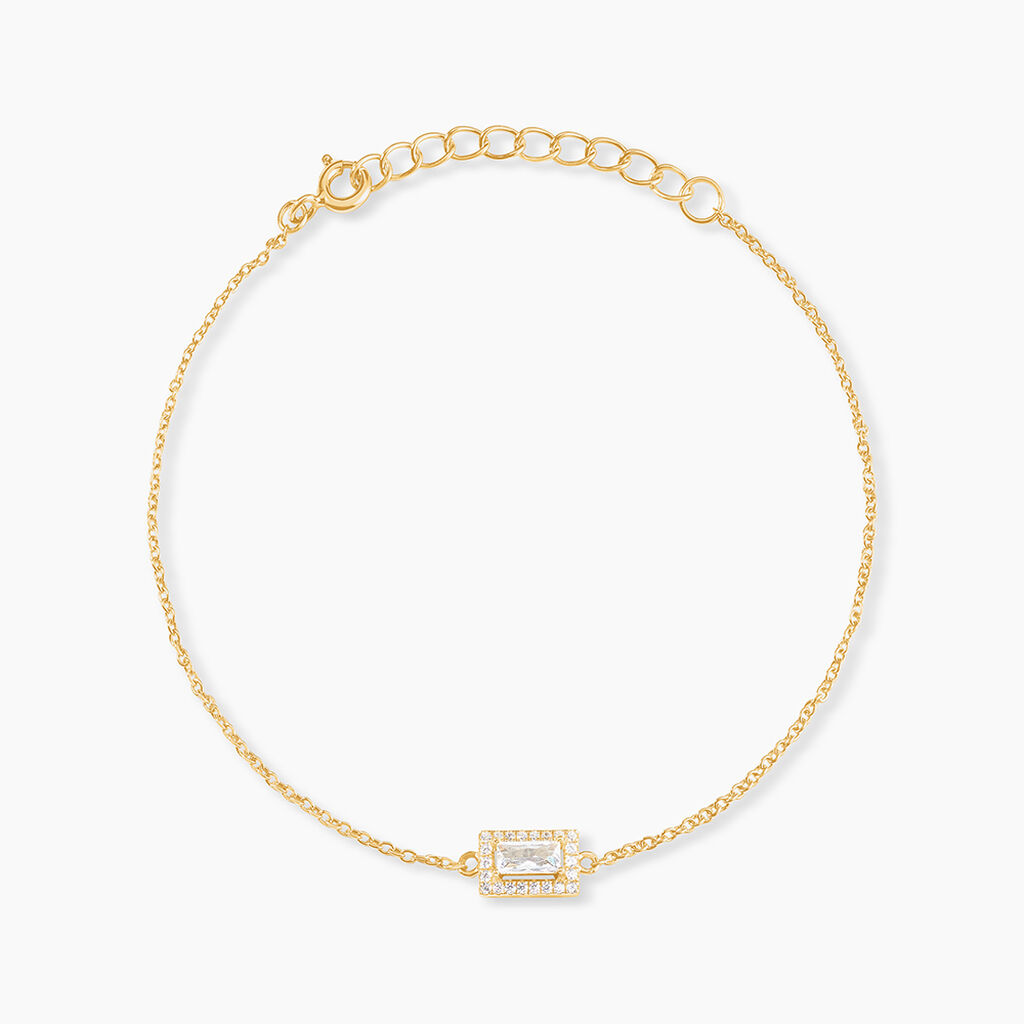 Bracelet Laurine Argent Jaune Oxyde De Zirconium - Nouveautés Femme | Histoire d’Or