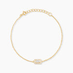 Bracelet Laurine Argent Jaune Oxyde De Zirconium - Bracelets Femme | Histoire d&rsquo;Or