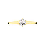 Bague Solitaire Natalia Or Jaune Diamant - Bagues solitaires Femme | Histoire d&rsquo;Or